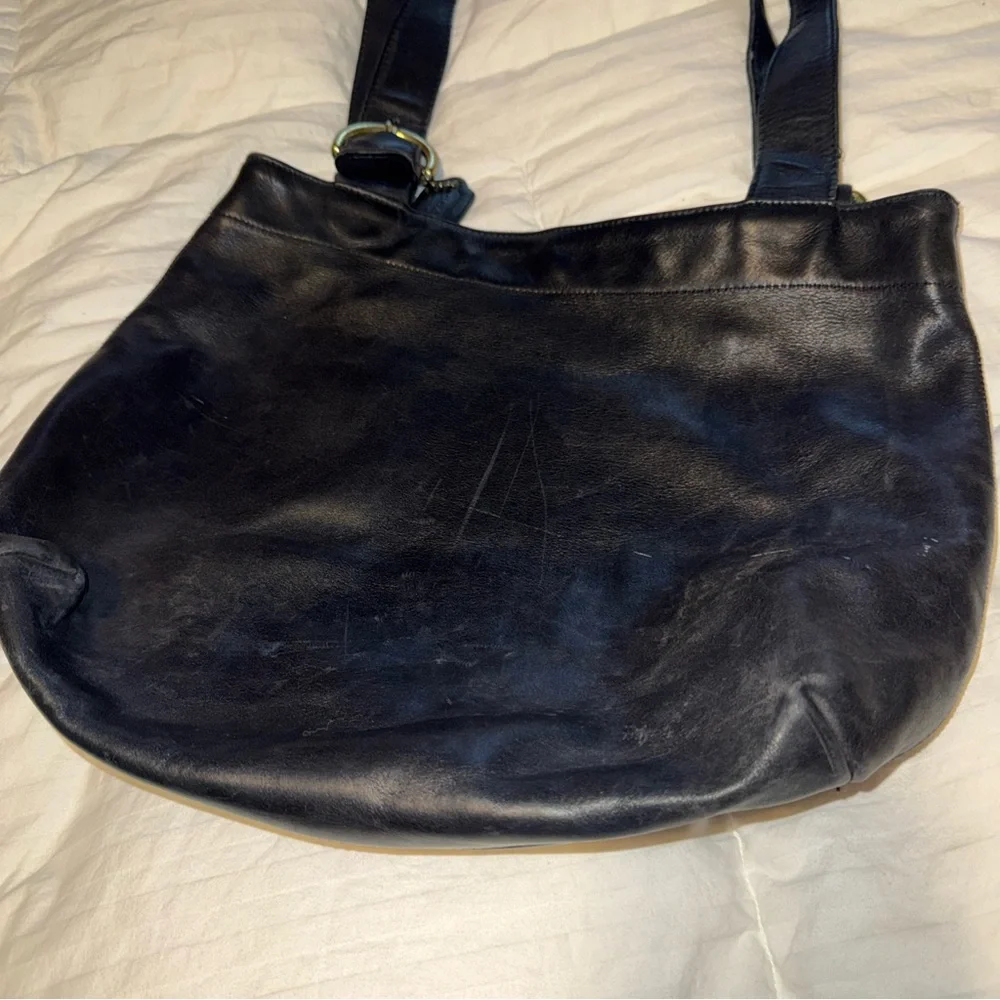 COACH SOHO WAVERLY LAFAYETTE Vintage Black Leather Lg Purse Tote, No J4D-4133 - Picture 4 of 14